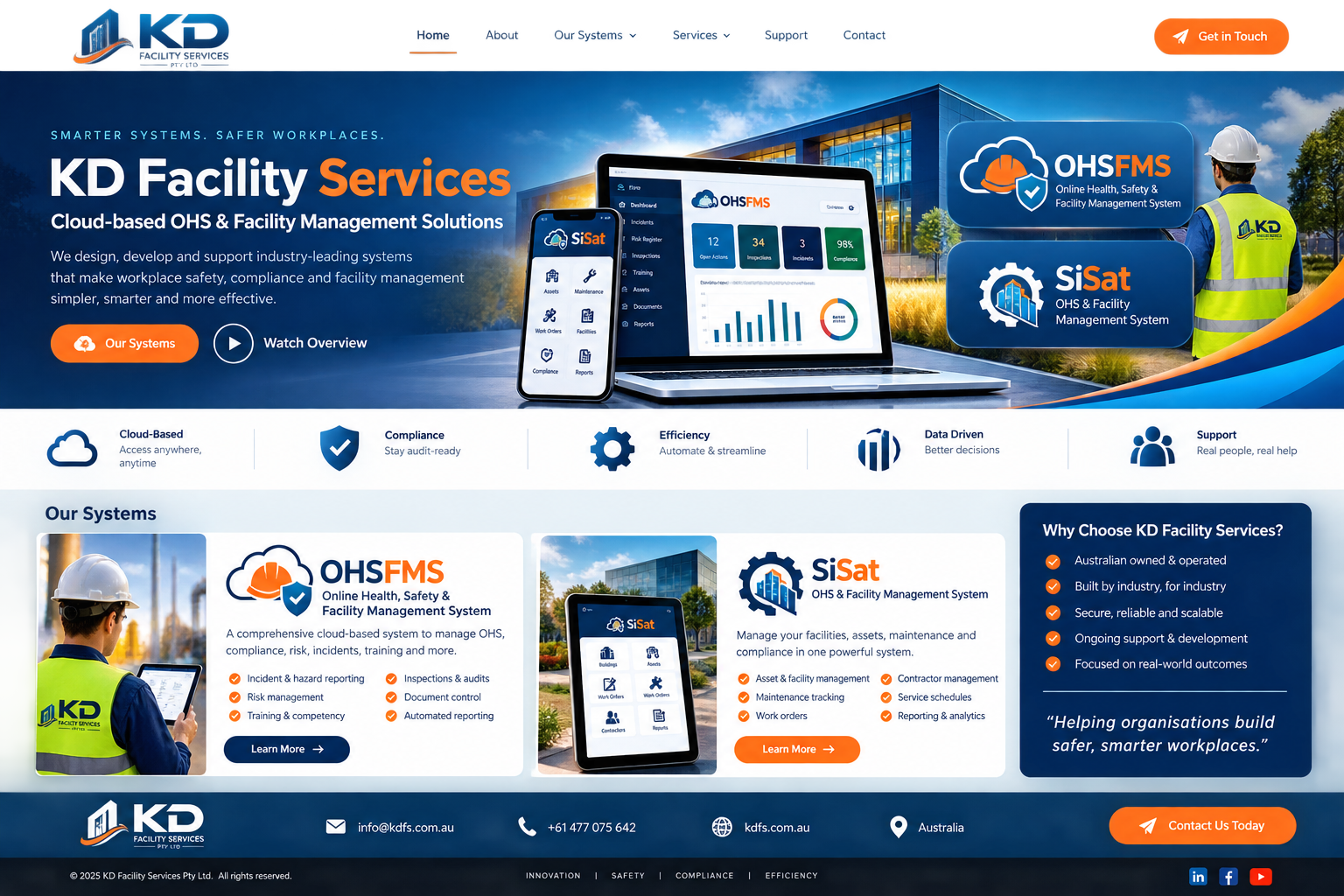 KD Facility Services cloud based OHS and facility management systems
